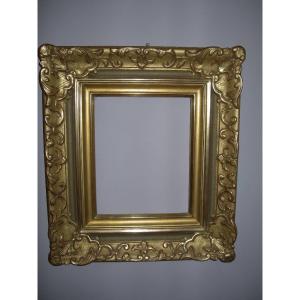Antique Louis XIV - Louis XV Carved And Gilded Wood Frame, Mid-20th Century