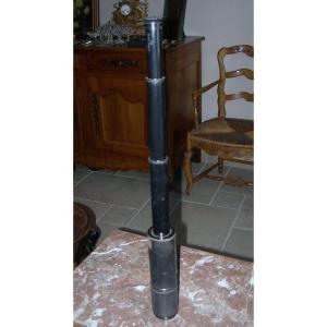 Longue vue de marine télescopique ancienne marque E. Vion 57 cm grossissement X 40 époque 19ème