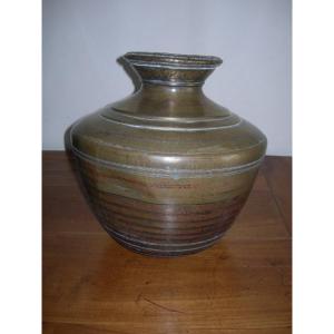 Vase ancien Ganga Jamuna ou pot à eau indien en cuivre et laiton époque 18eme ou 19ème ? Indes