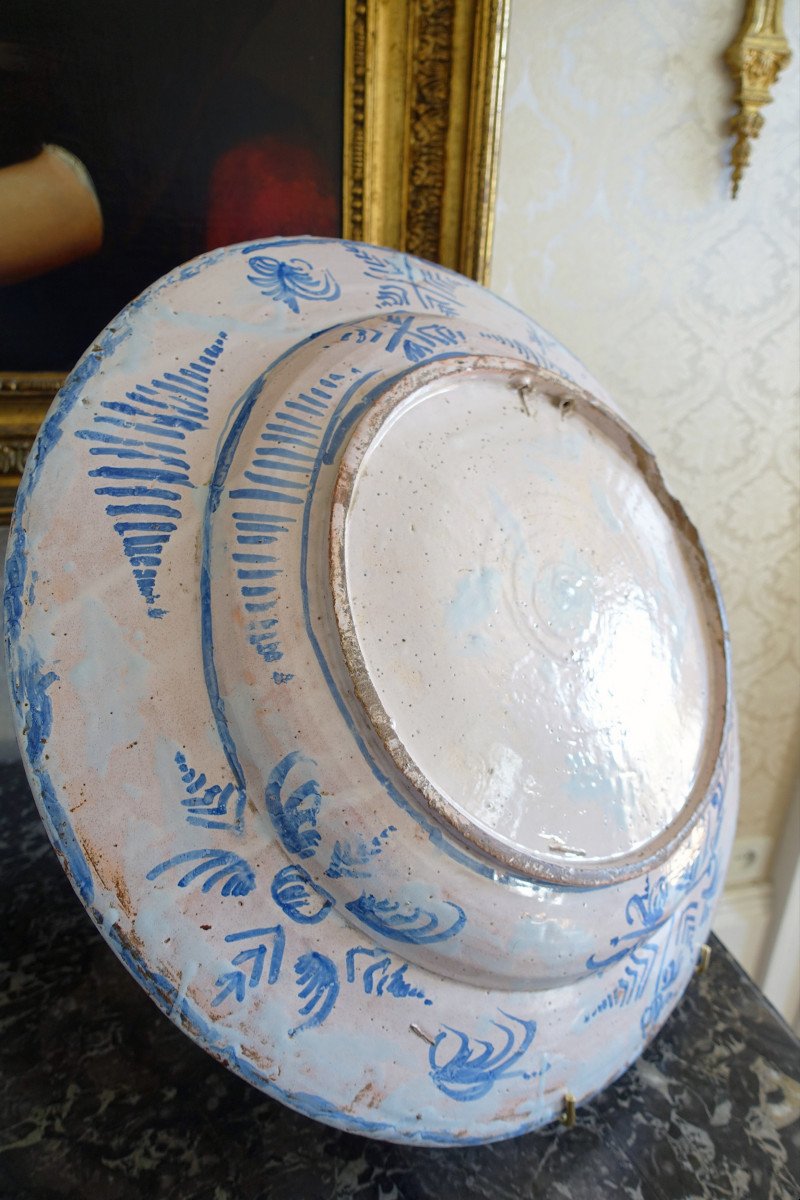 Grand Plat De Chasse En Faïence De Nevers Du XVIIe Siècle, Vers 1660-photo-7