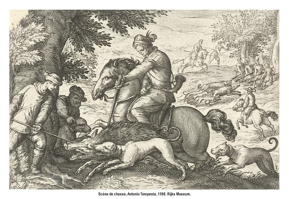 Grand Plat De Chasse En Faïence De Nevers Du XVIIe Siècle, Vers 1660-photo-8