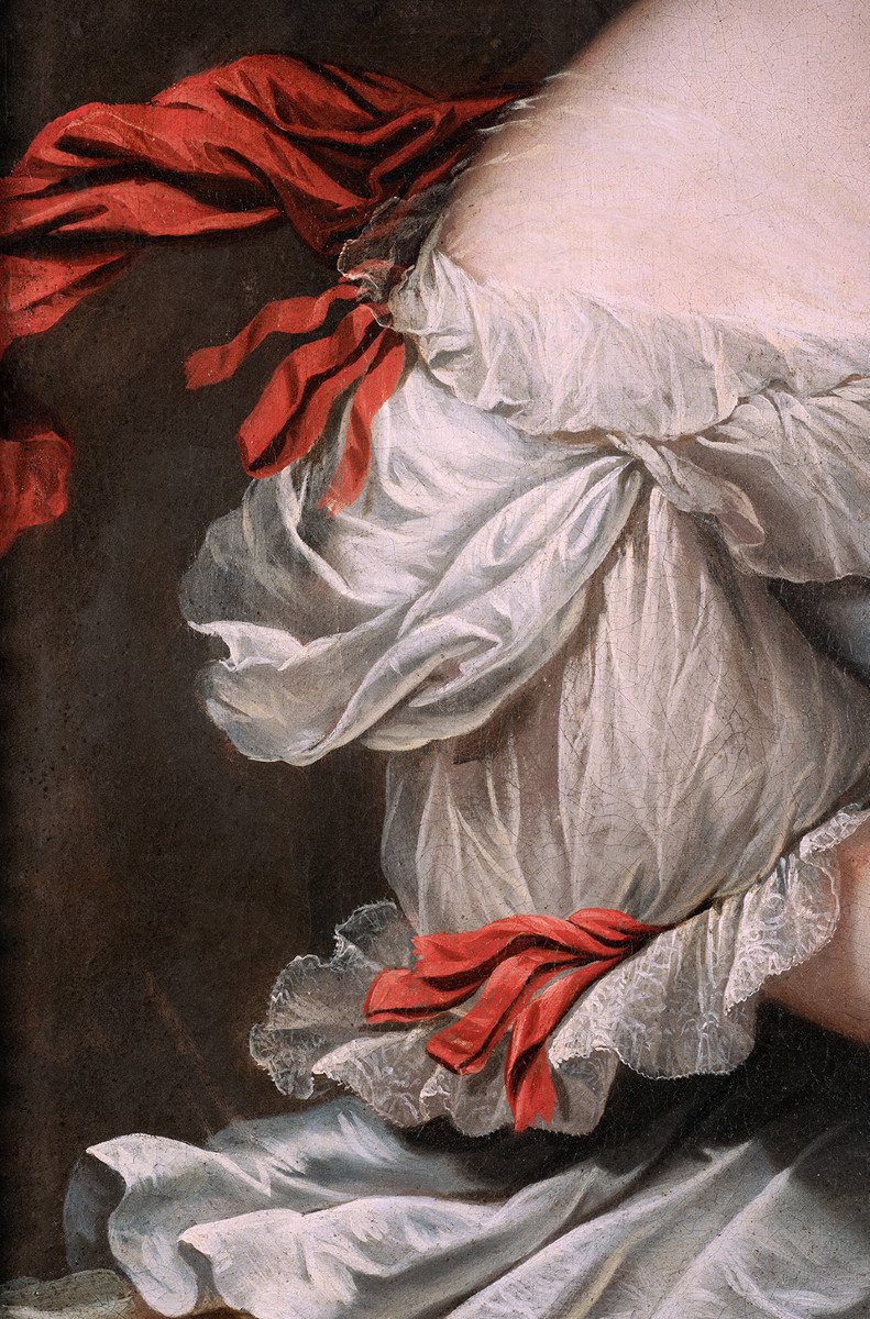 Charles Et Henri Beaubrun - Portrait d'Une Jeune Femme De La Cour Représentée En Déesse Flore-photo-1