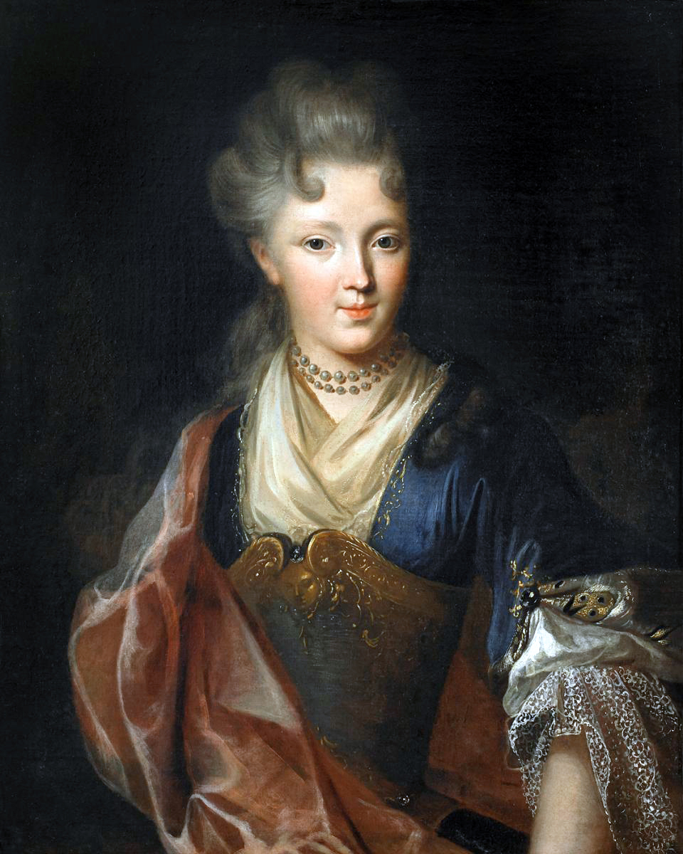Portrait d'Une Dame De Qualité En Représentation Théatrale. Entourage De François De Troy-photo-2