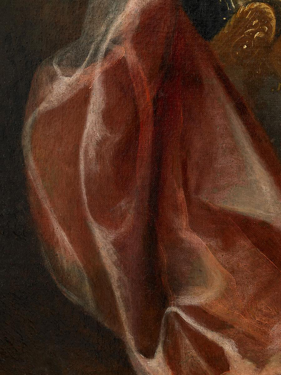 Portrait d'Une Dame De Qualité En Représentation Théatrale. Entourage De François De Troy-photo-2