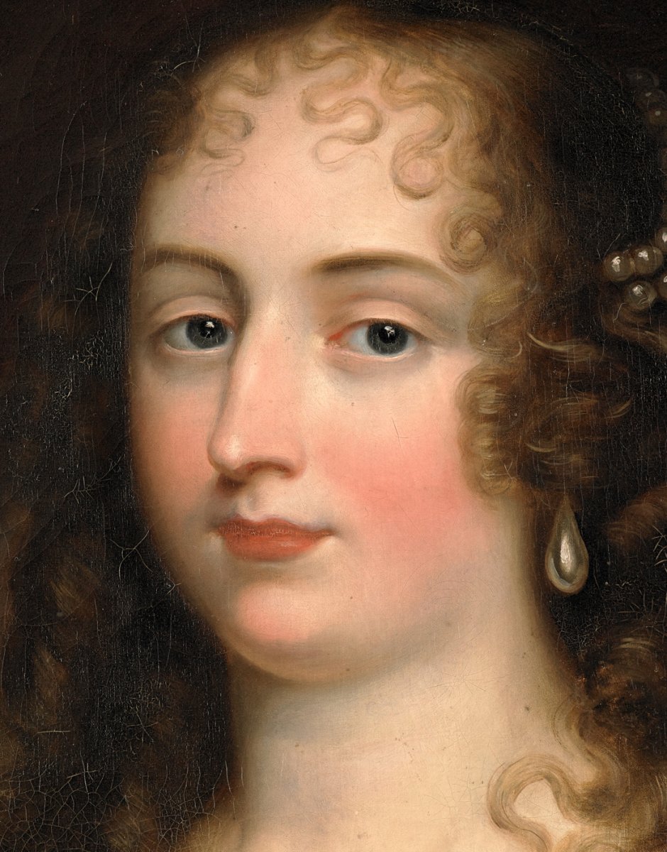 Suiveur De Justus Van Egmont - Portrait d'Une Jeune Femme Aux Perles-photo-3