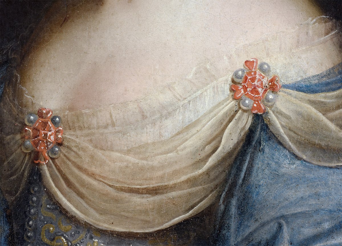 Charles Et Henri Beaubrun - Portrait De Marie Louise Pot De Rhodes, Duchesse De Vitry-photo-4