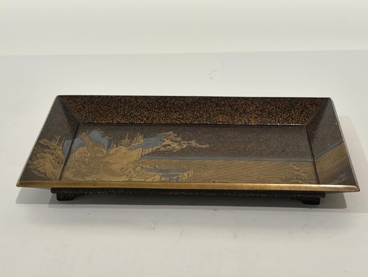Obon Japanese Lacquered Tray - Japan-photo-3