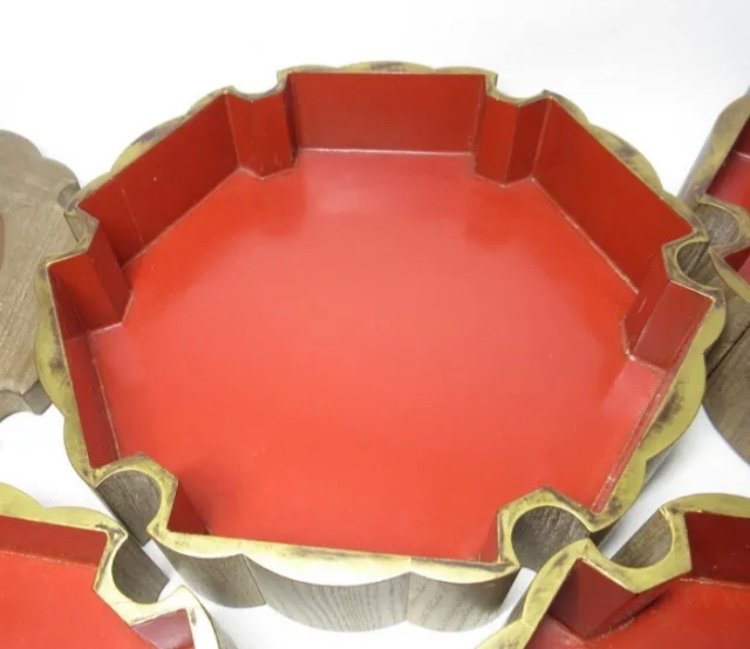 Jubako, Japanese Tiered Box, Snowflakes - Japan-photo-5