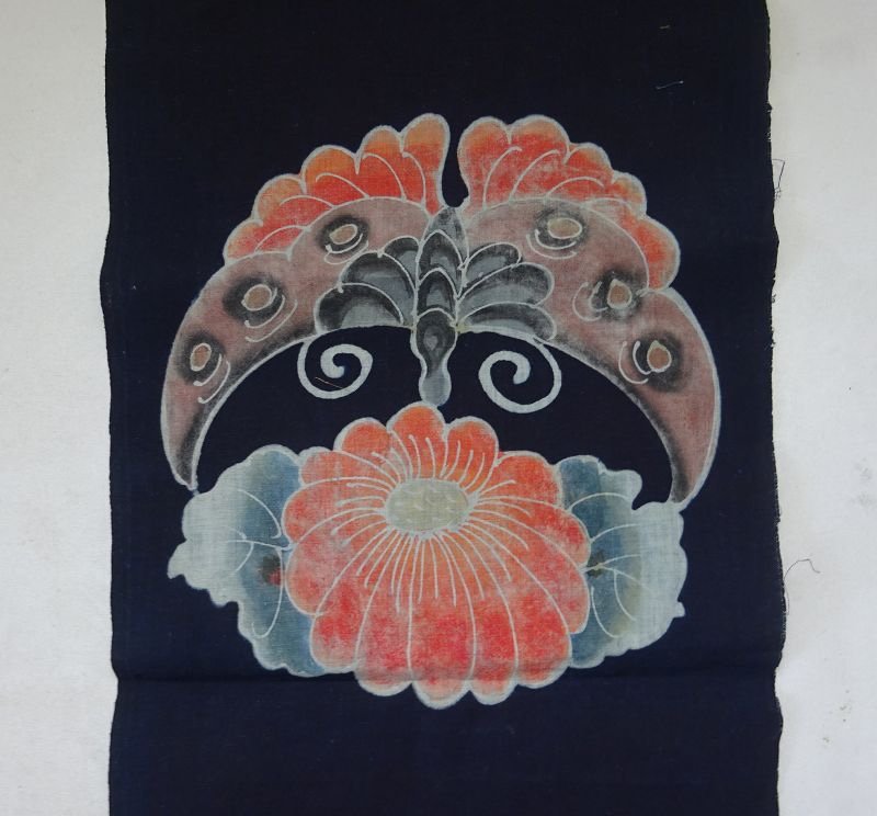 Japanese Banners In Tsutsugaki And Indigo Dye -japan-photo-2
