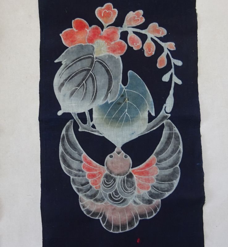 Japanese Banners In Tsutsugaki And Indigo Dye -japan-photo-4