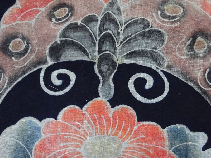 Japanese Banners In Tsutsugaki And Indigo Dye -japan-photo-5