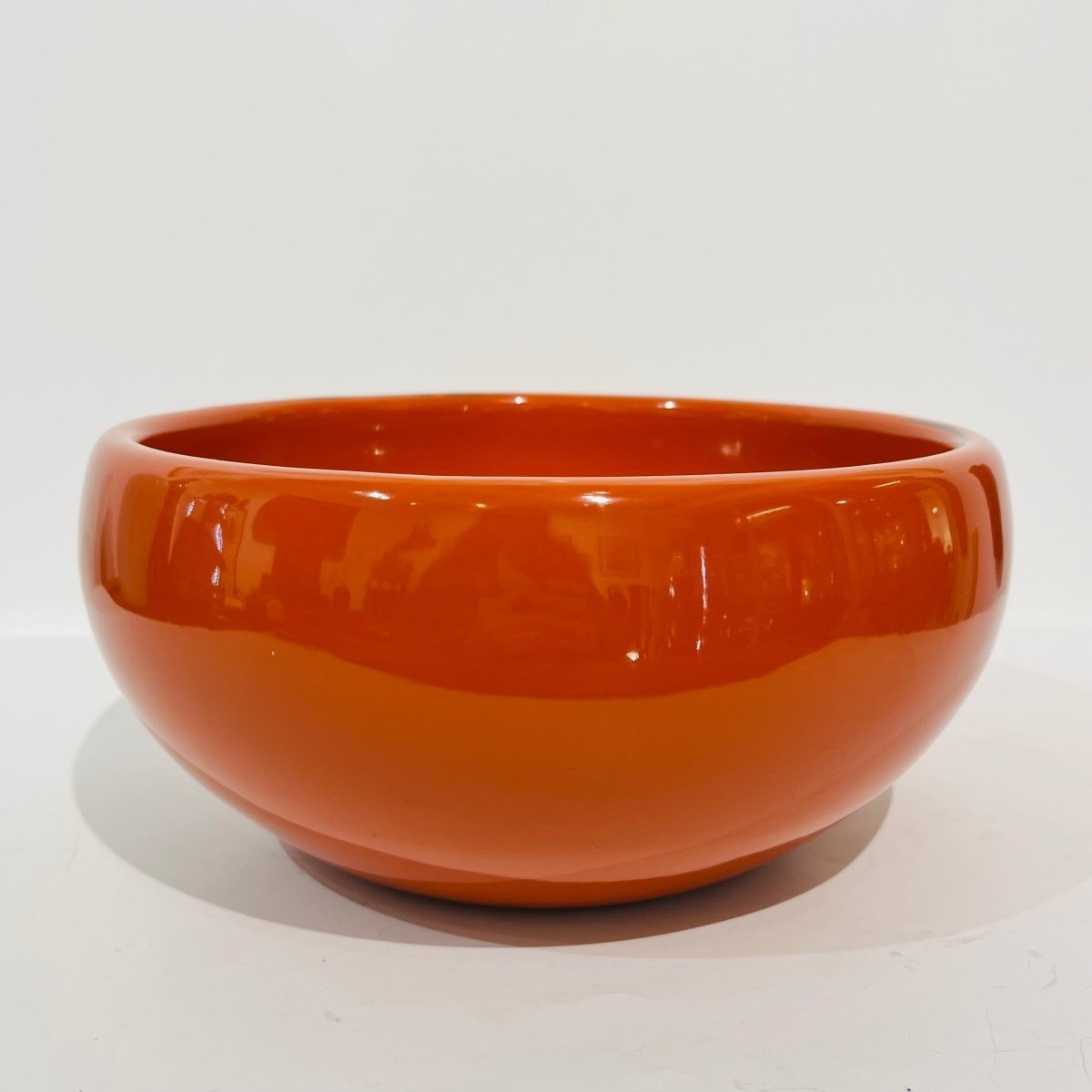 Large Japanese Bowl In Thick Adobe Lacquer - Japan-photo-4