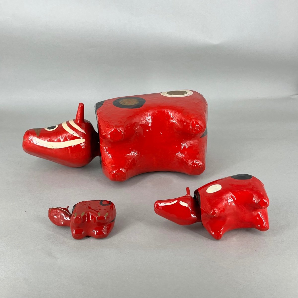 Akabeko, Traditional Japanese Papier Mache Toys - Japan-photo-4