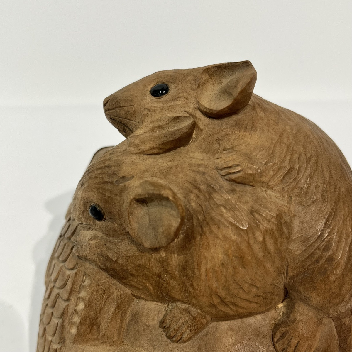 Okimono Sculpture Japonaise Souris Et Dorayaki - Japon-photo-5
