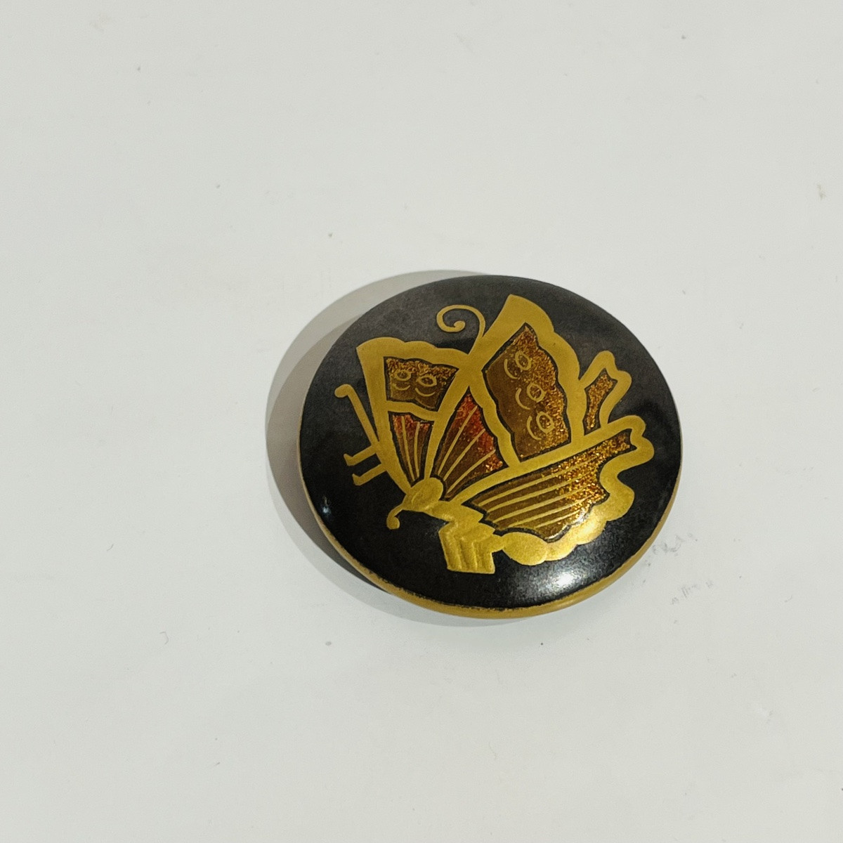 Japanese Lacquer Butterfly Obidome - Japan-photo-1