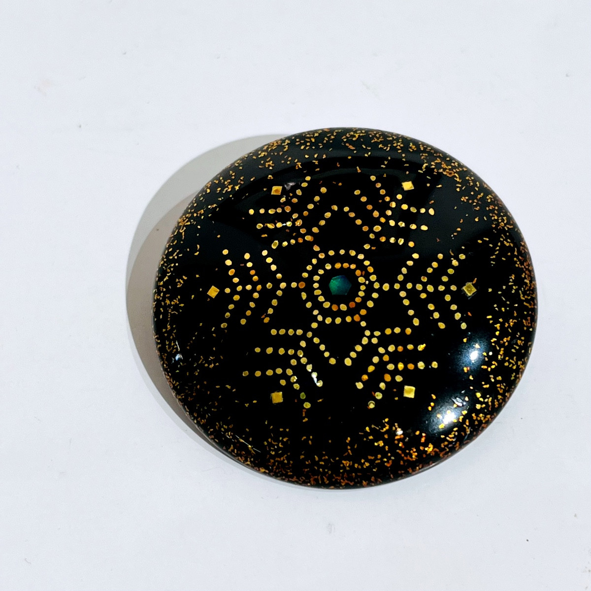 Obidome Broche Flocon En Laque Japonaise  - Japon