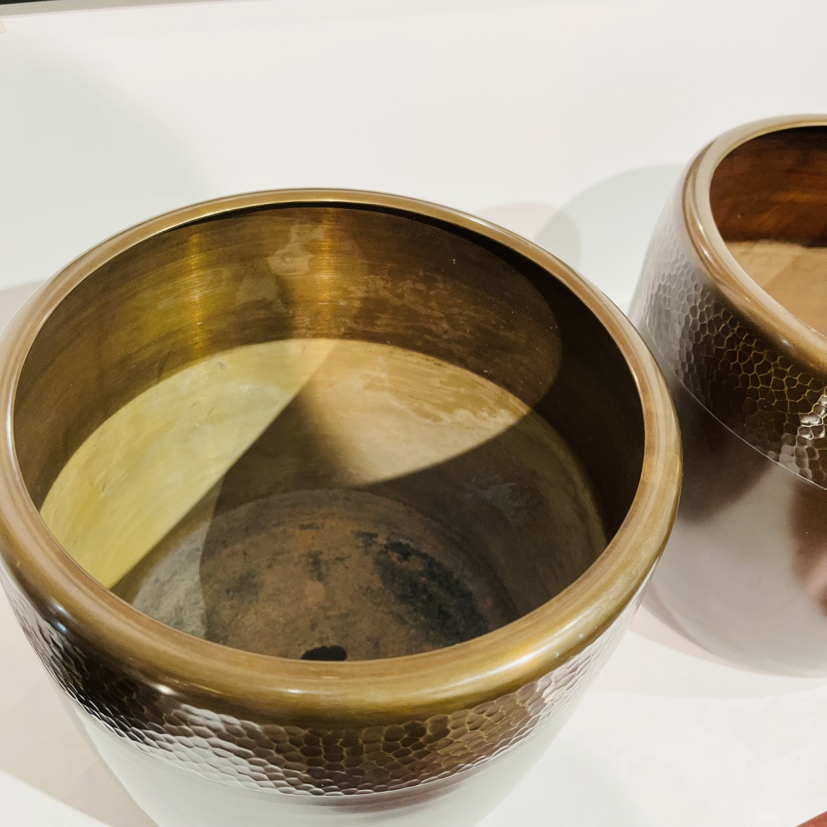 Pair Of Japanese Copper Hibachi Braziers - Japan-photo-3