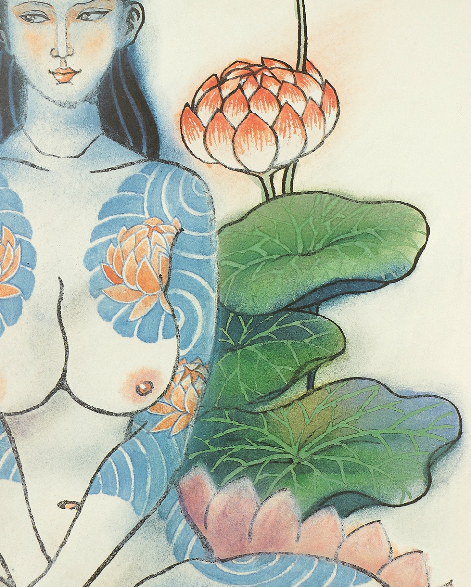 Japanese Print Of A Tattooed Woman By Bonten Tarô - Japan-photo-4