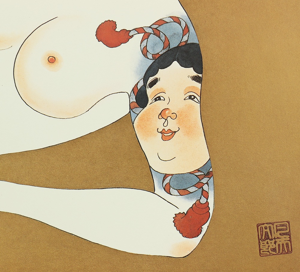 Estampe japonaise femme tatouée de Bonten Tarô -Japon-photo-3