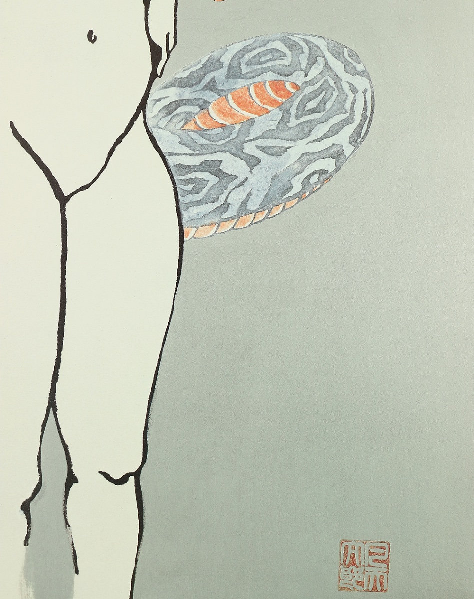 Japanese Print Of A Tattooed Woman By Bonten Tarô - Japan-photo-4
