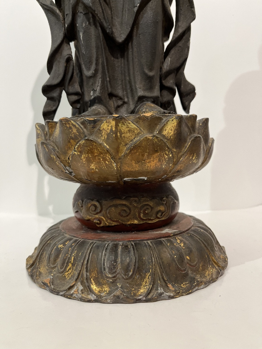 Sculpture Bouddha Kannon Japonaise - Japon -photo-2