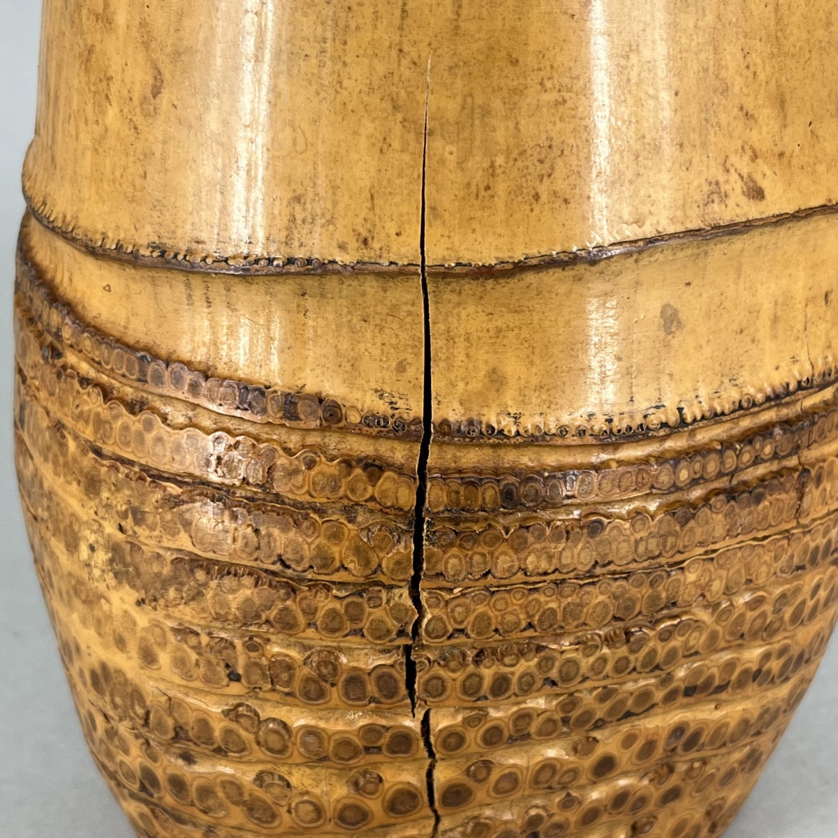 Japanese Lacquered Bamboo Rizome Vase - Japan-photo-4