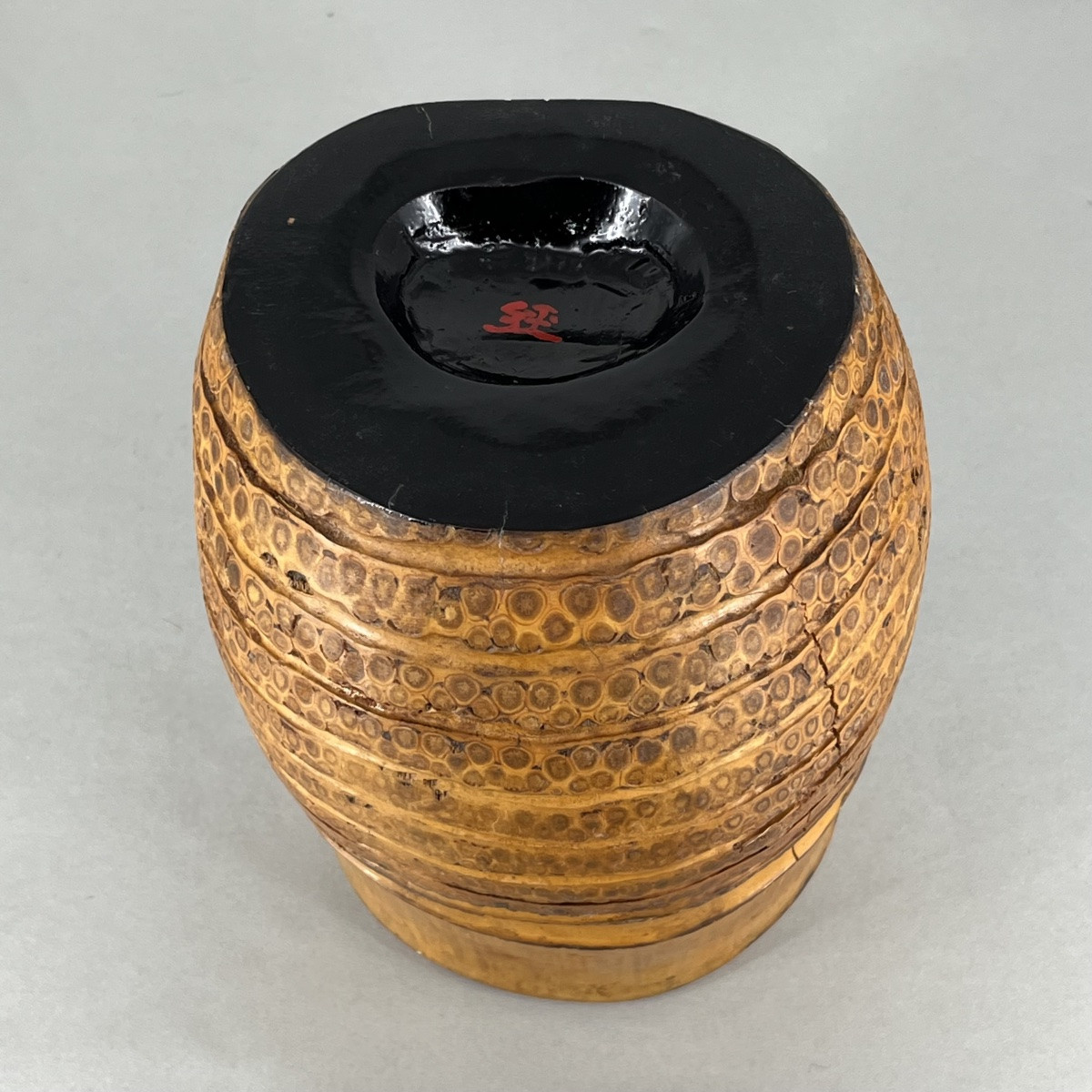 Japanese Lacquered Bamboo Rizome Vase - Japan-photo-6