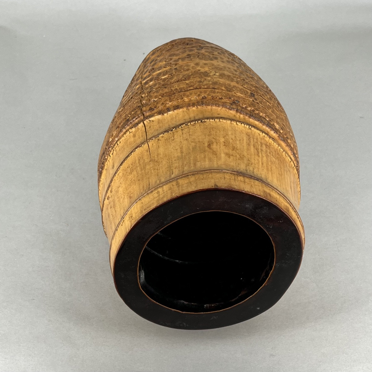 Japanese Lacquered Bamboo Rizome Vase - Japan-photo-7