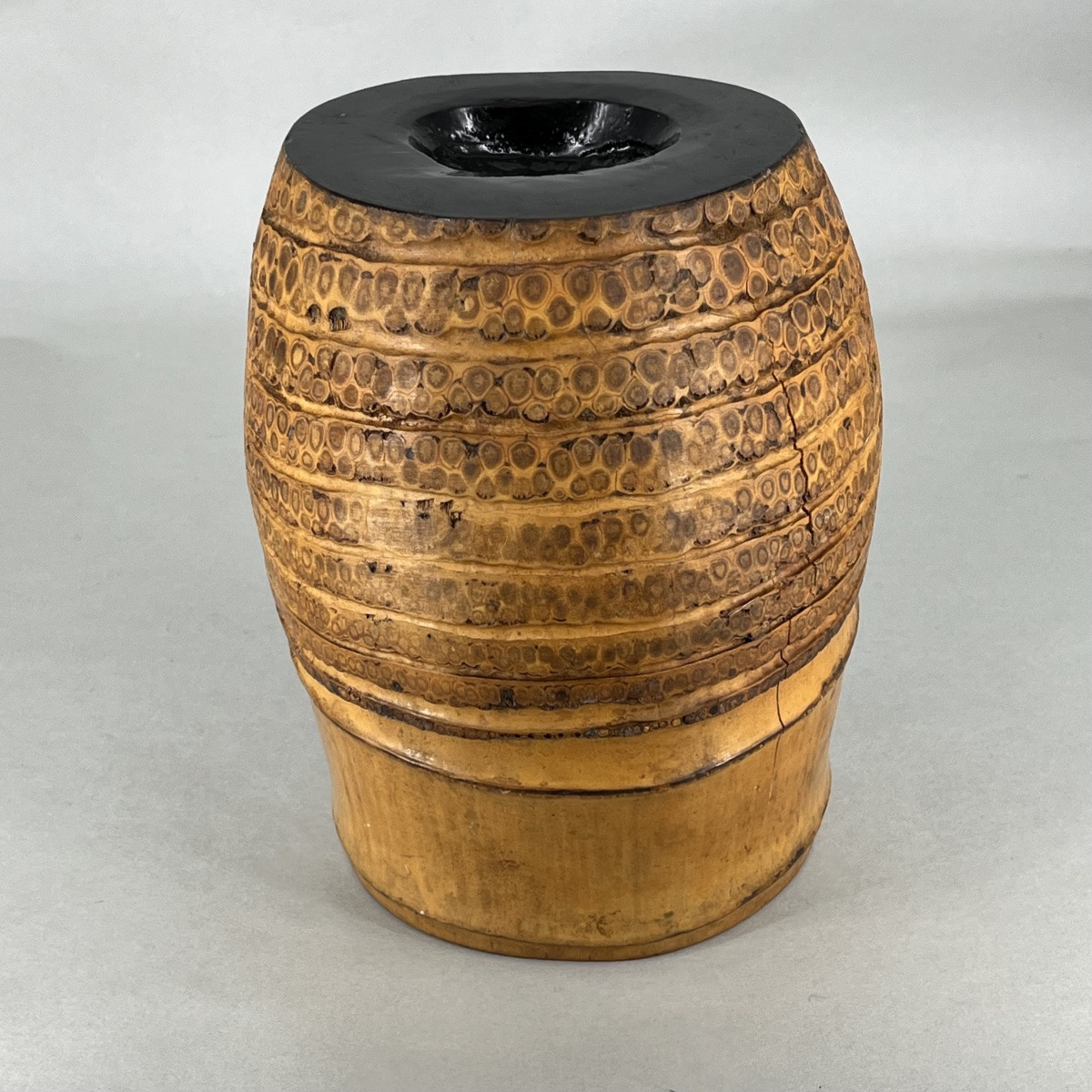 Japanese Lacquered Bamboo Rizome Vase - Japan-photo-8