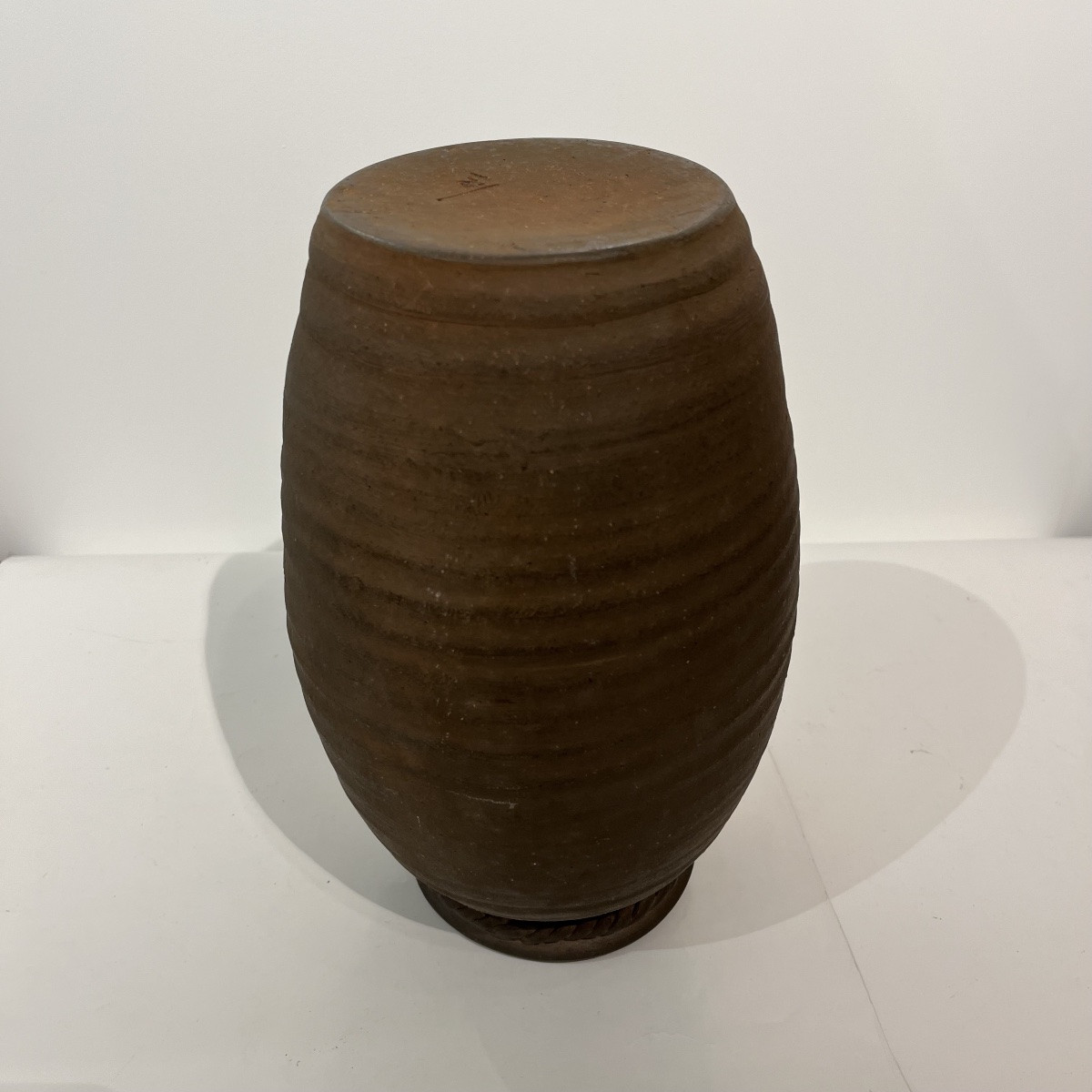 Japanese Takotsubo Vase With Octopuses In Bizen Terracotta - Japan-photo-5