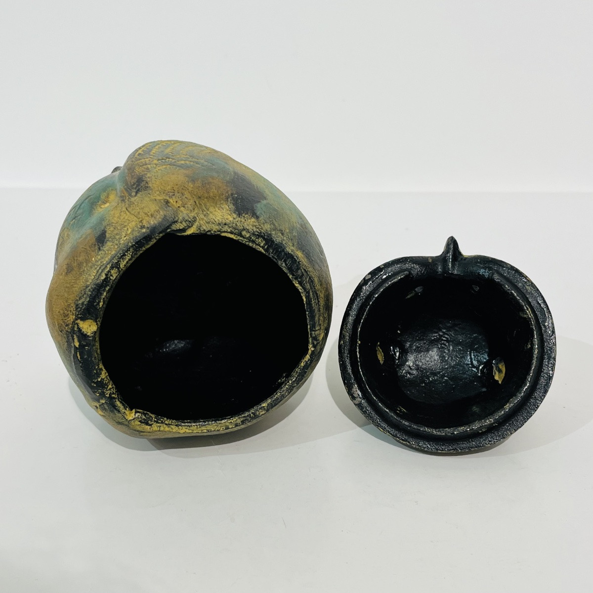 Japanese Copper Owl Incense Burner - Japan-photo-1
