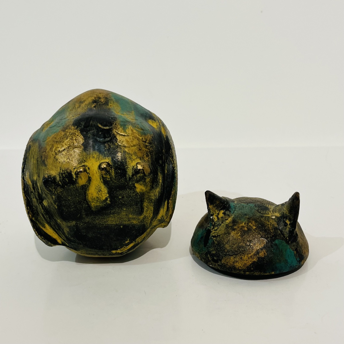 Japanese Copper Owl Incense Burner - Japan-photo-2