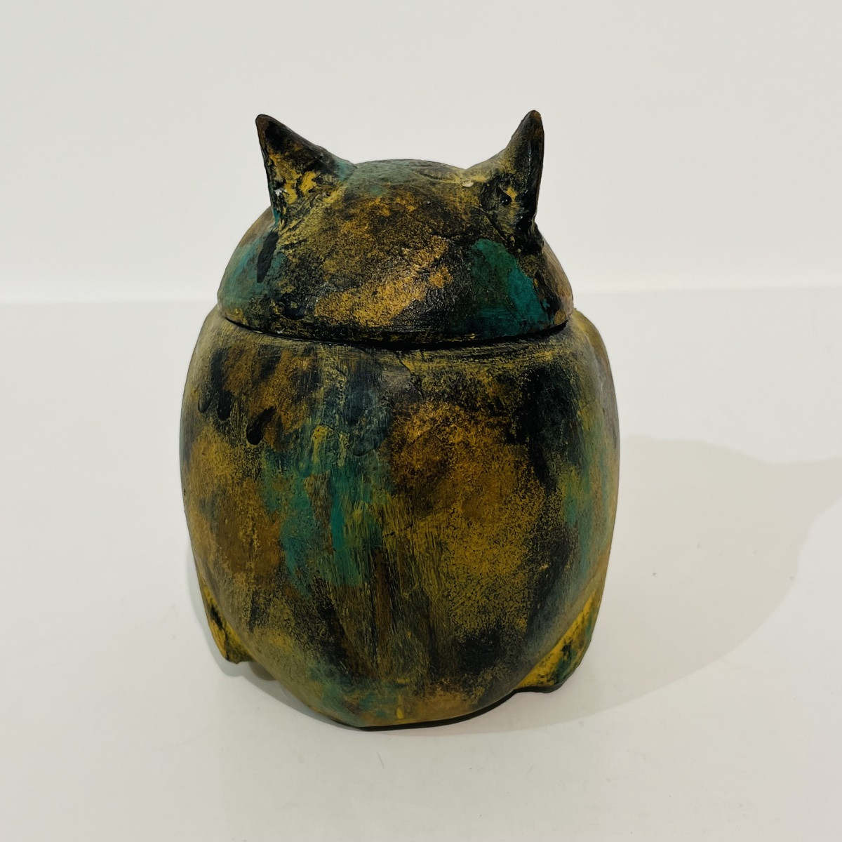 Japanese Copper Owl Incense Burner - Japan-photo-4