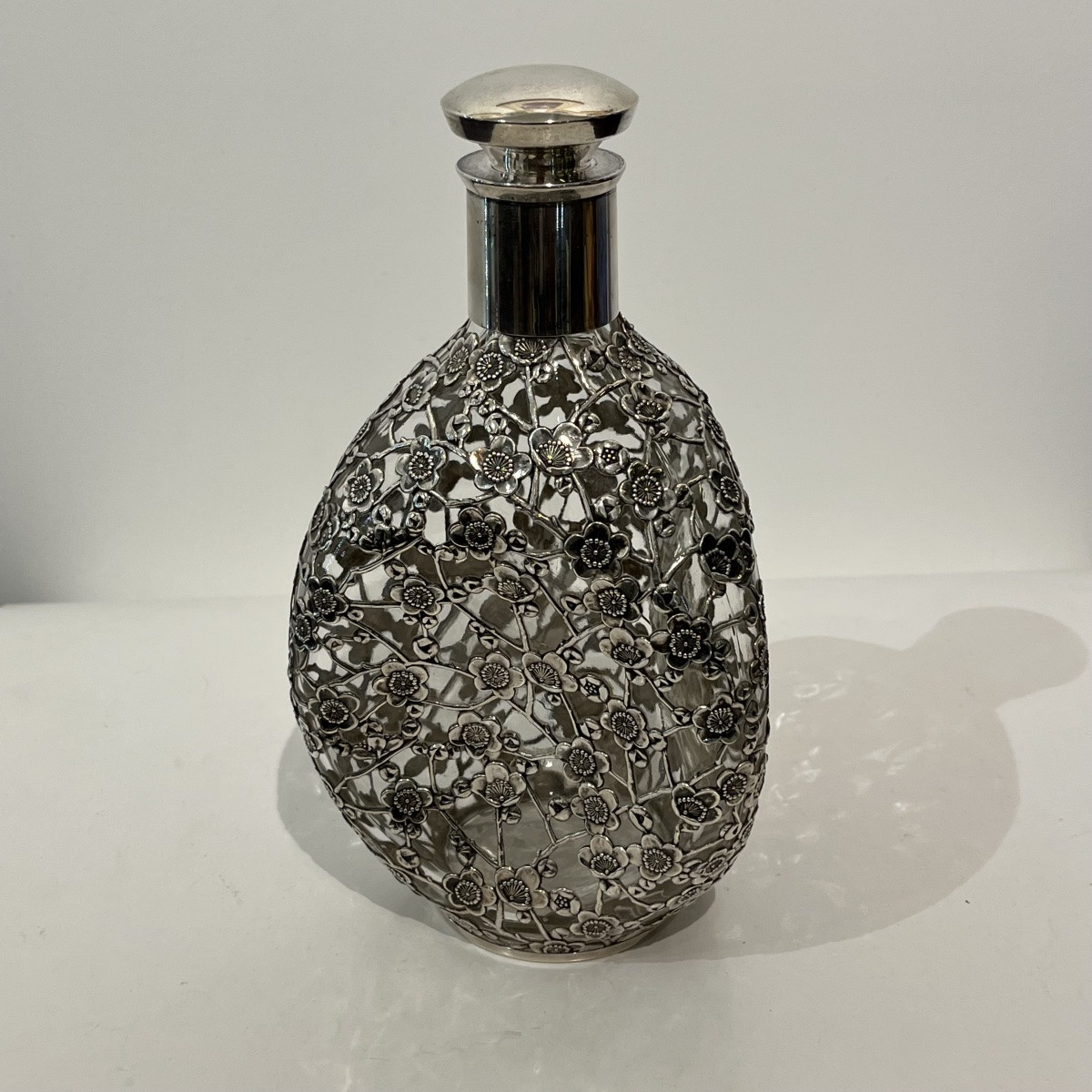 Carafe japonaise  en verre et argent sakura - Japon-photo-4