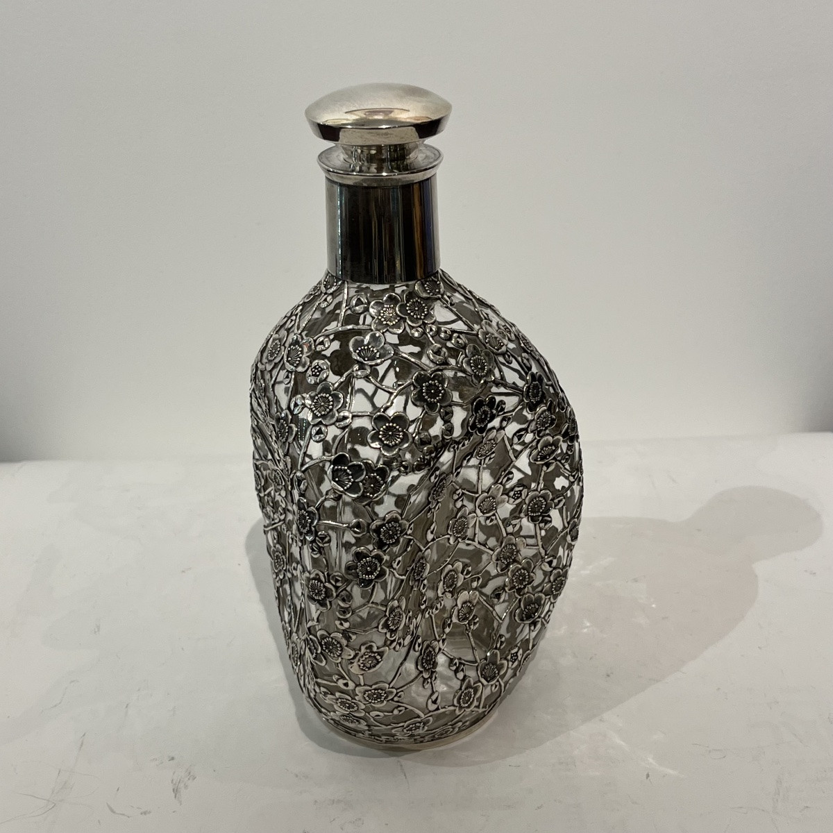 Carafe japonaise  en verre et argent sakura - Japon-photo-8
