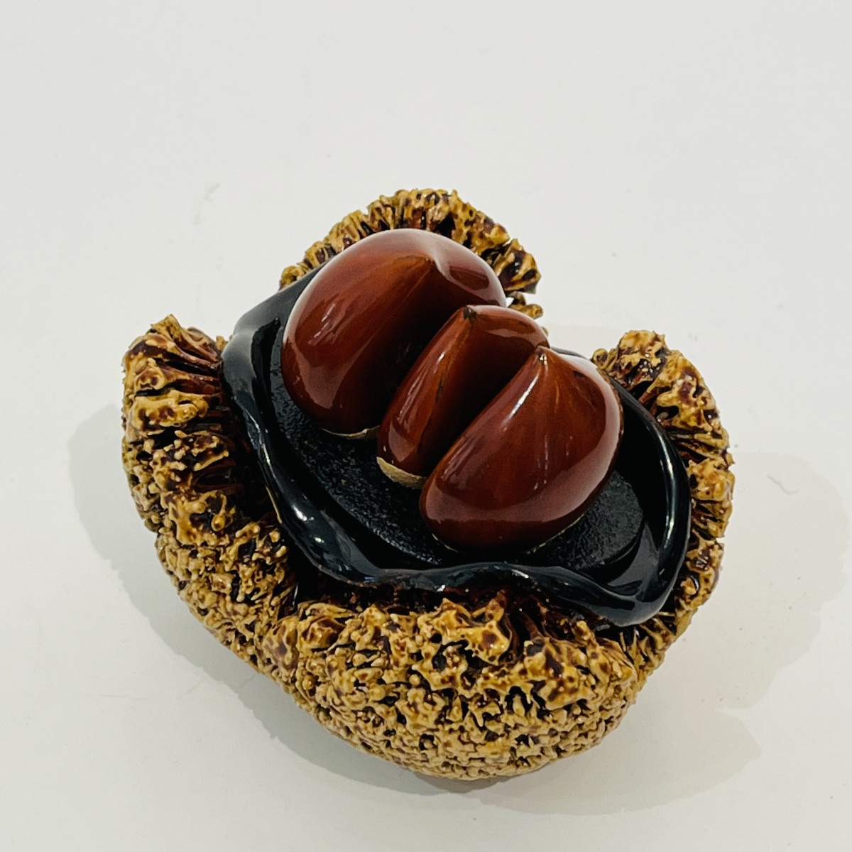 Kogo châtaignes boîte à encens japonais en laque - Japonais