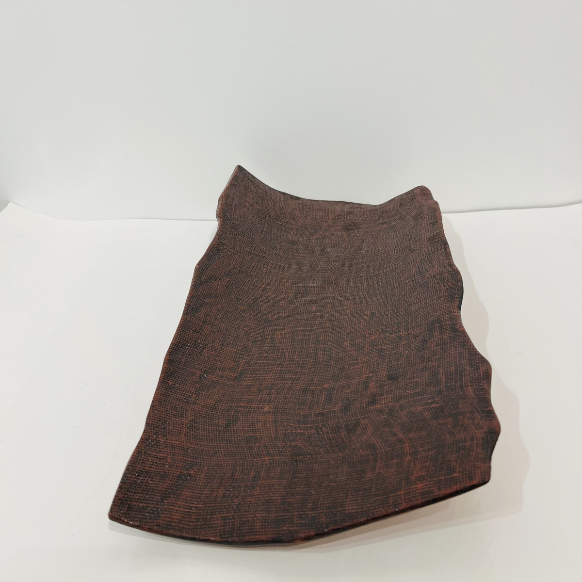 Japanese Lacquered Bark Tray Negoro - Japan-photo-4