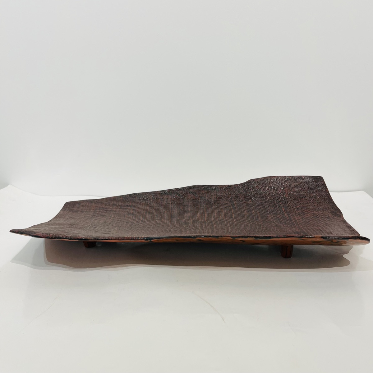 Japanese Lacquered Bark Tray Negoro - Japan
