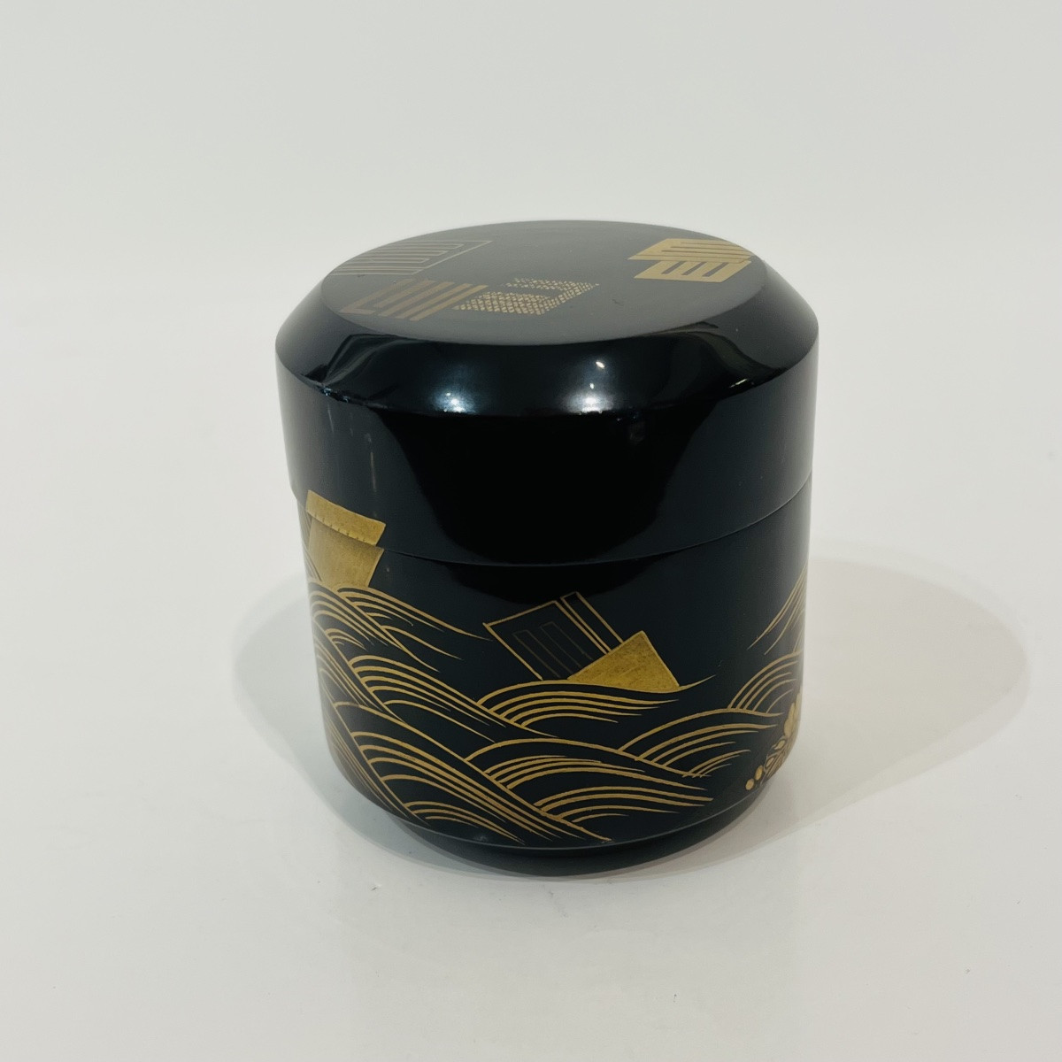 Natsume boîte à thé laquée japonaise genji-ko - Japon-photo-3