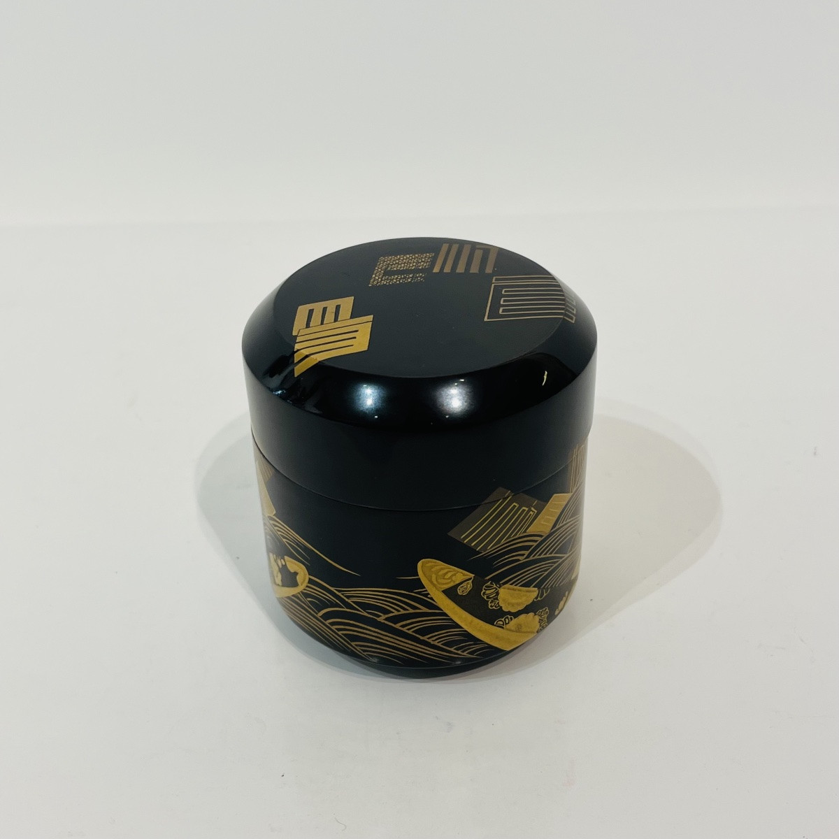 Natsume boîte à thé laquée japonaise genji-ko - Japon-photo-6