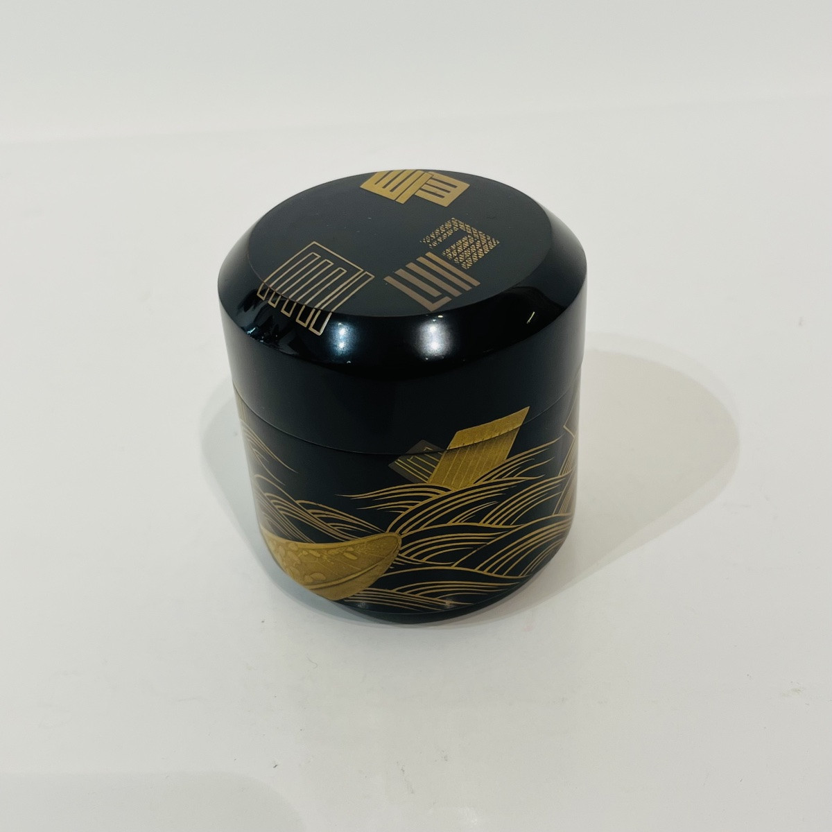 Natsume boîte à thé laquée japonaise genji-ko - Japon-photo-8