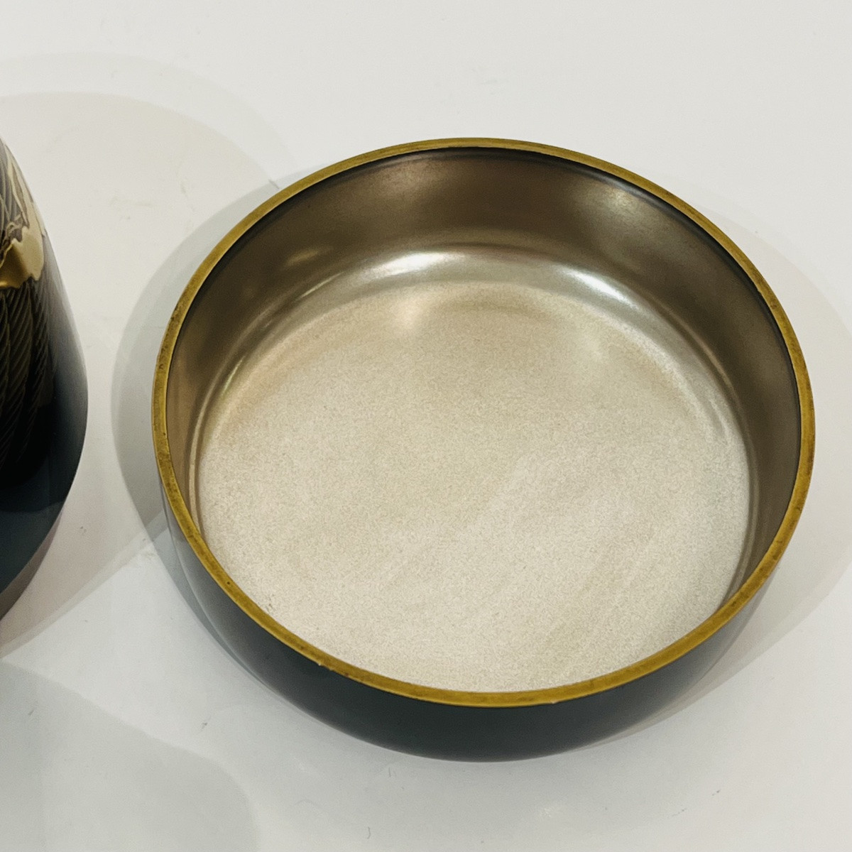 Natsume, Lacquered Japanese Tea Caddy, Pine Trees And Gingerbread Men - Japan-photo-5