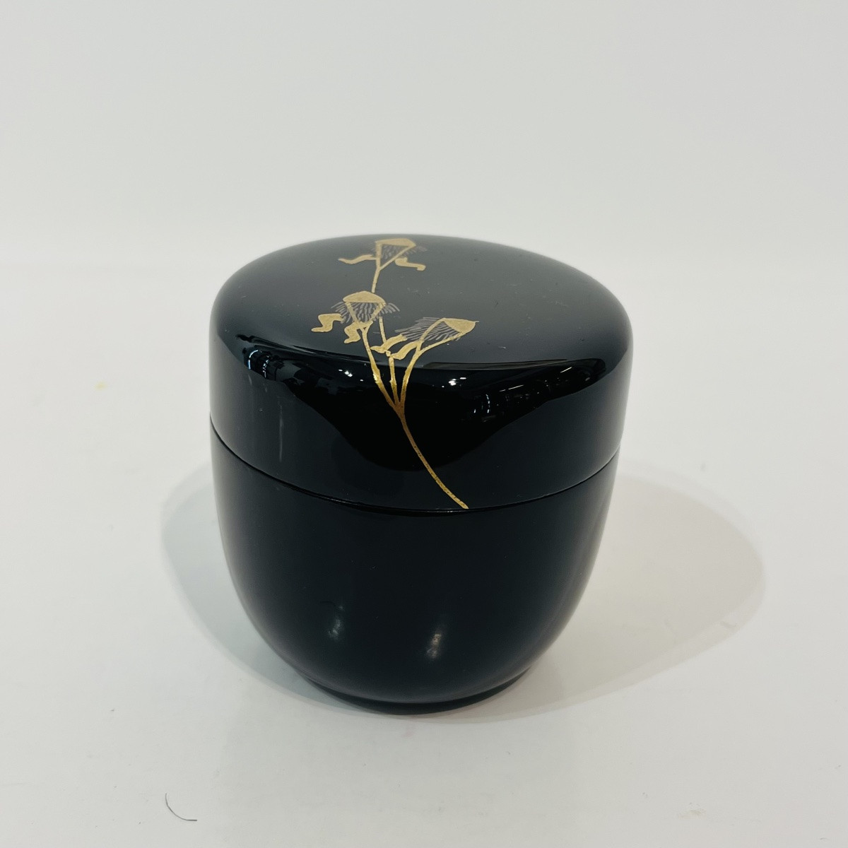 Natsume, Japanese Lacquered Tea Caddy Hikibune - Japan-photo-4