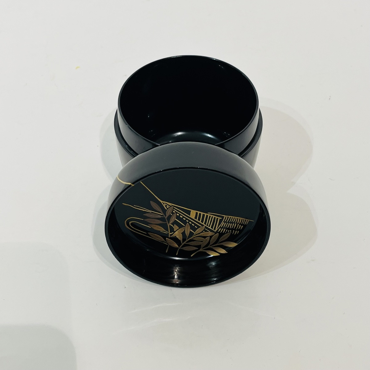 Natsume, Japanese Lacquered Tea Caddy Hikibune - Japan-photo-6