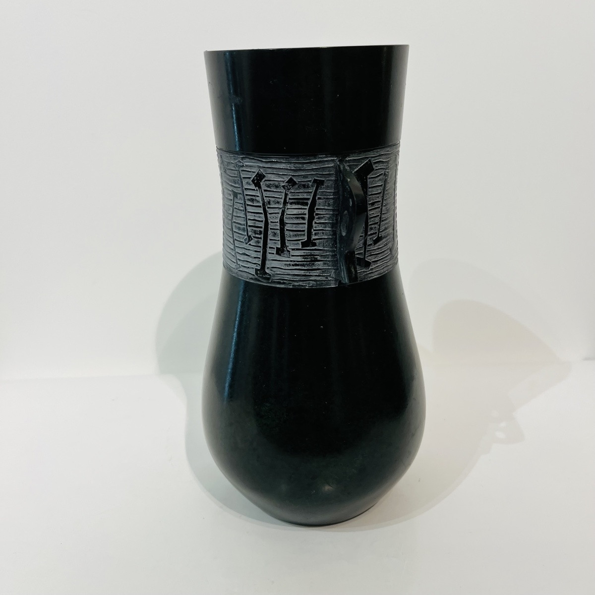 Japanese Bronze Vase With Bird Handles - Japan-photo-7