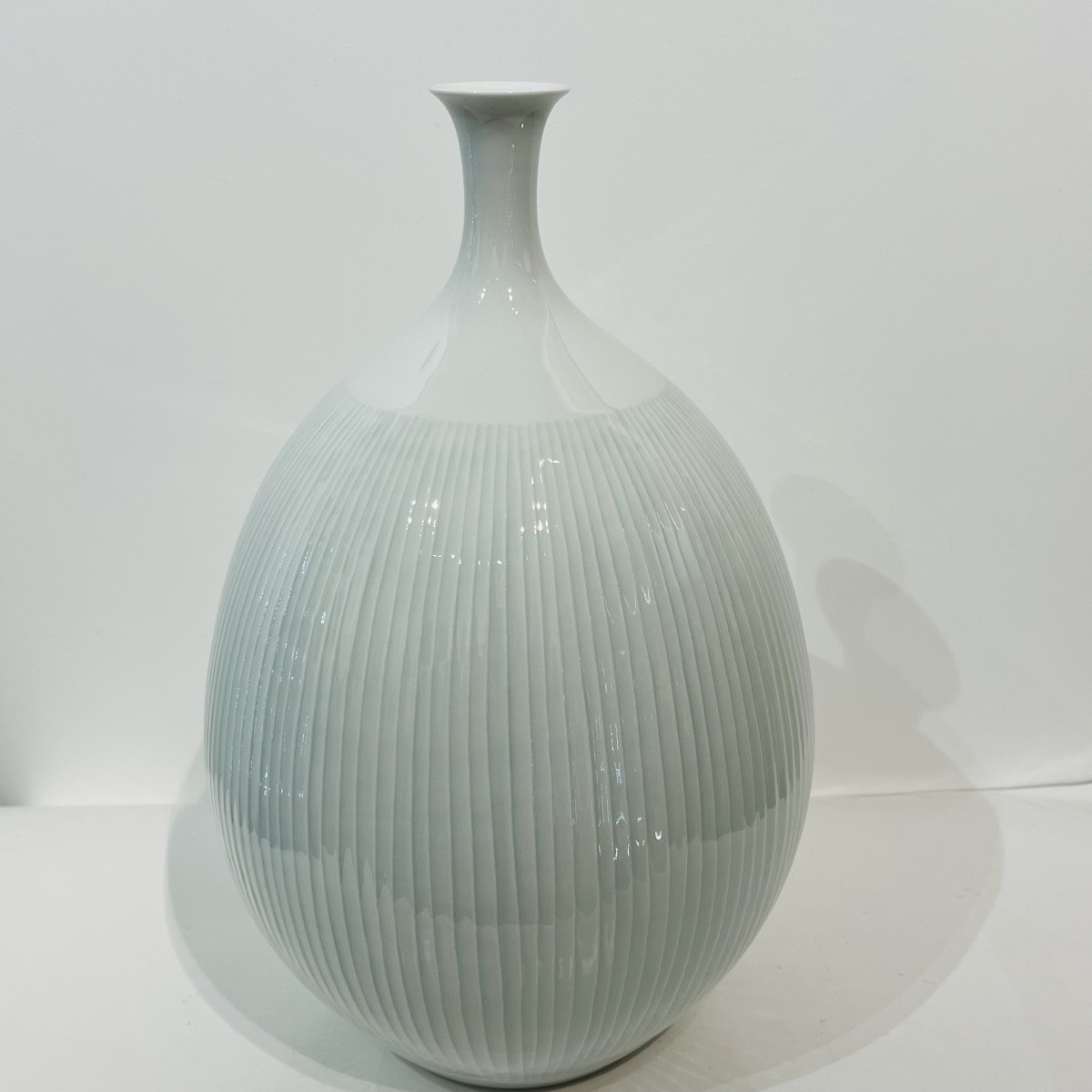 Celadon Japanese Vase Fujii Shumei - Japan