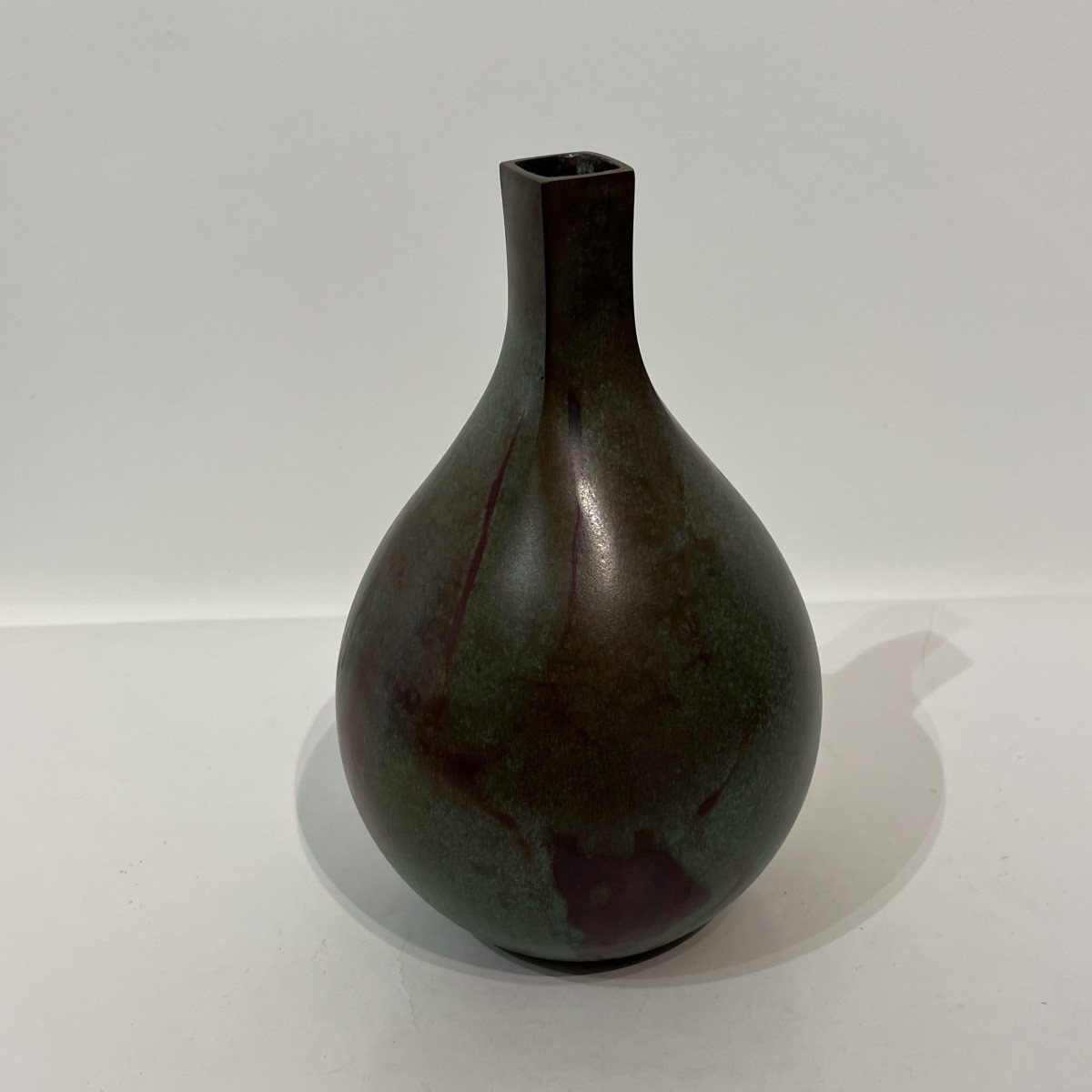 Vase japonais en bronze de Kankei Hannya - Japon-photo-4