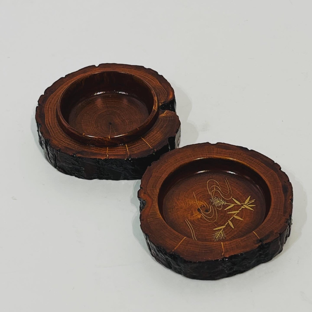 Kogo grue en bois laqué avec écorce japonaise  - Japon-photo-3