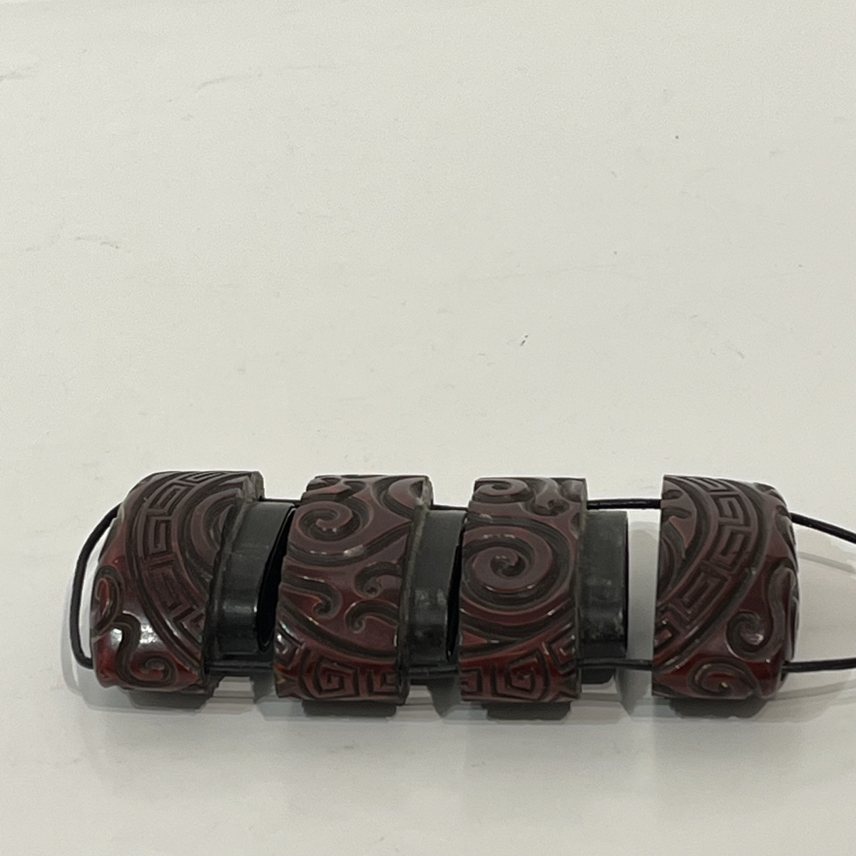 Inro, Japanese, In Guri Lacquer - Japan-photo-3