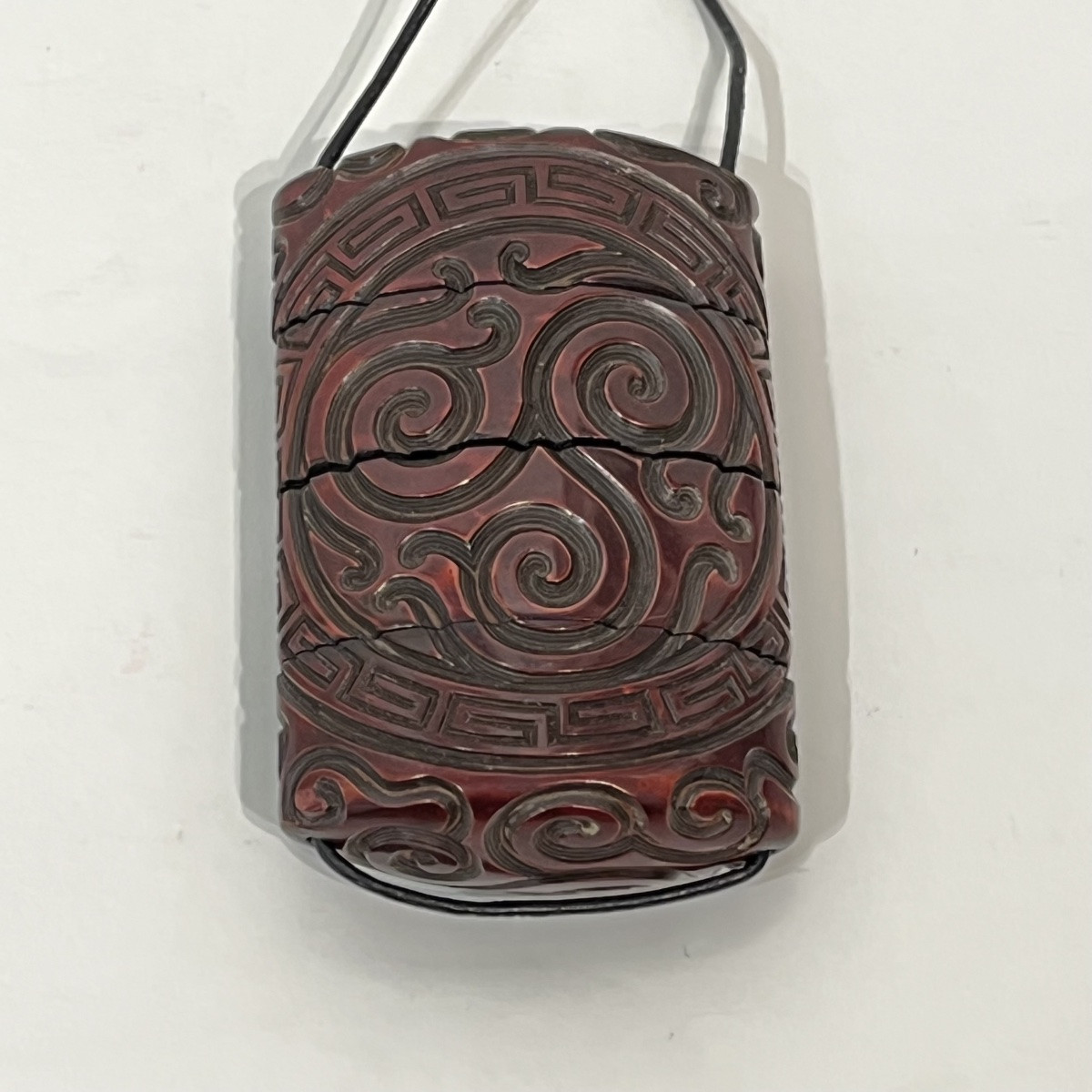 Inro, Japanese, In Guri Lacquer - Japan-photo-4